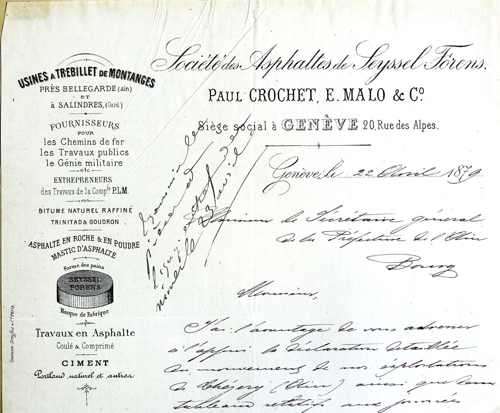 Corchet asphalte 1879