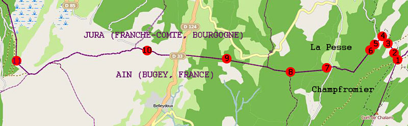 Plan des bornes de 1613