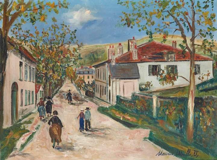 Utrillo Rue de la Gare de Ch&acirc;tillon