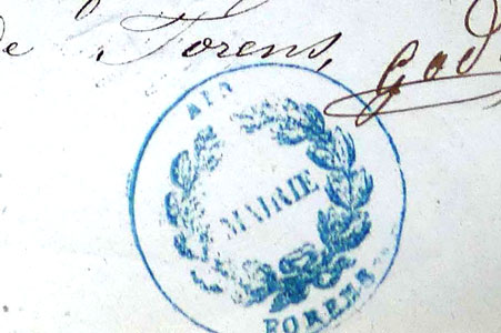 Cachet Forens 1856