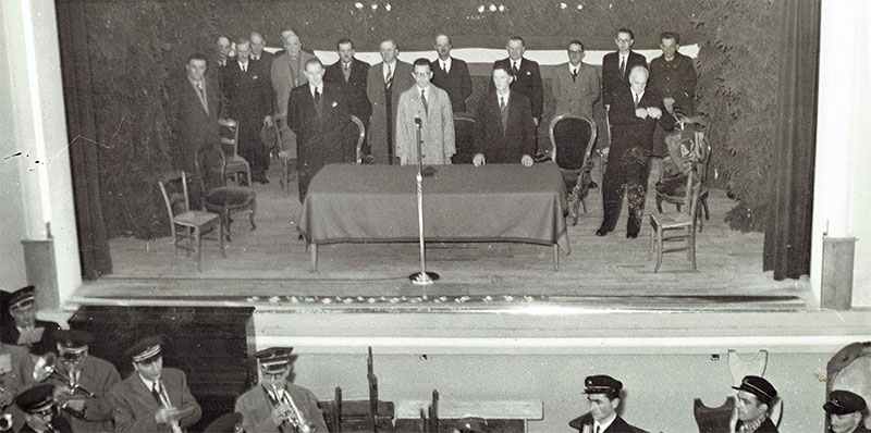 Discours d'inauguration Champfromier 1951