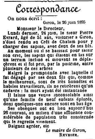 Mort au Cr&ecirc;t de Chalam