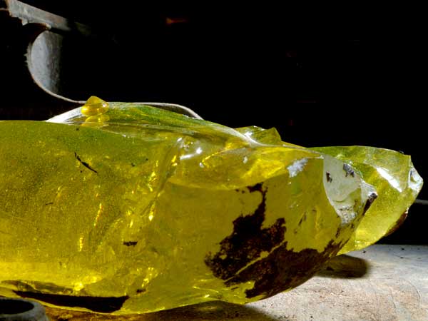 Masse de verre P&eacute;ridot