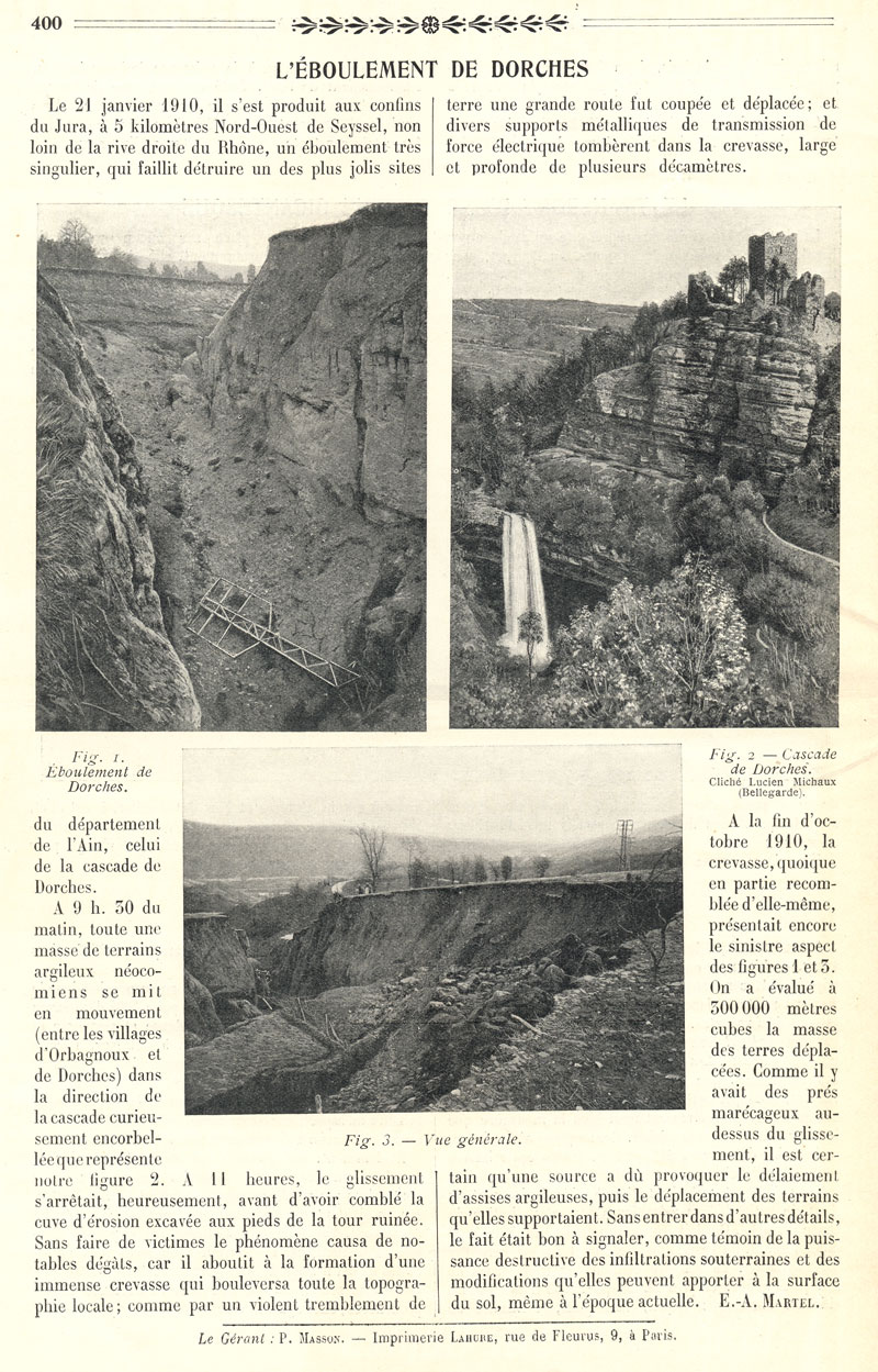 Eboulement à Dorches