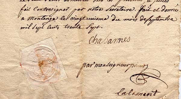 Ch&acirc;telain de Montanges